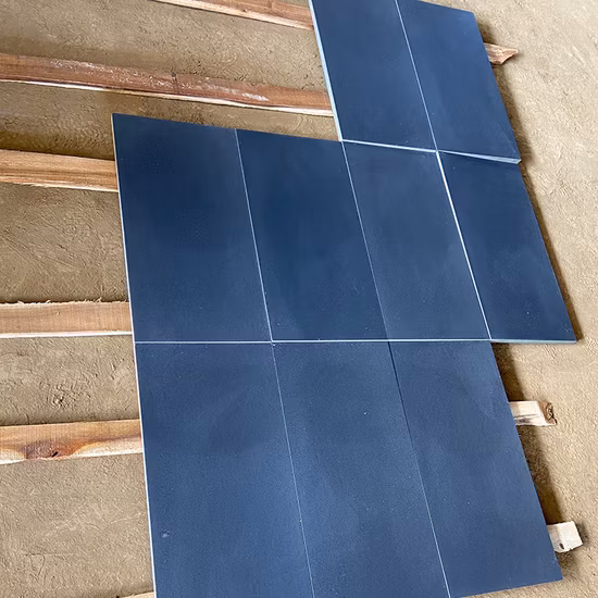 Hainan Honed Dark Grey/Black Lava Blue Stone Tile Basalt Swimming Pool Coping for Paving/Kerbstone/Wall/Flooring/Covering Price