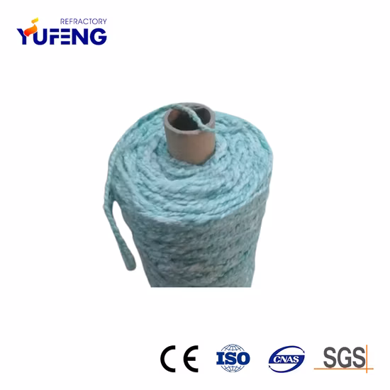 Bulk Bio Soluble Fiber Thermal Insulation Braid Yarn Reinforced with Fiberglass