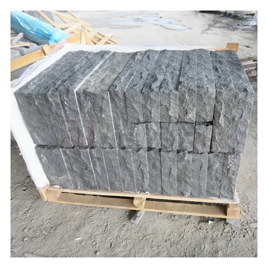 Modern Design Split Wall Facade G684 Granite Black Basalt Wall Cladding 